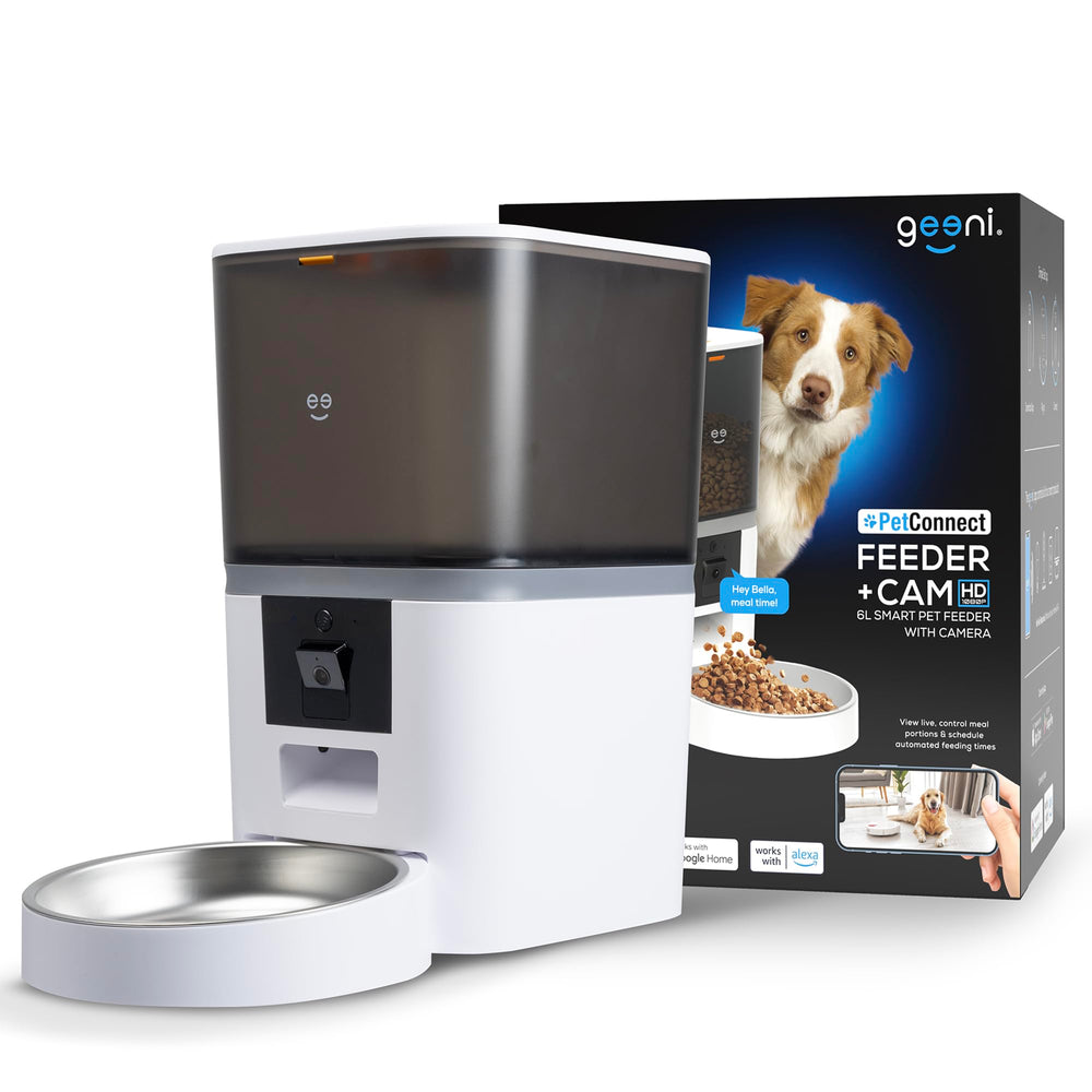 Geeni 6L alimentador con cámara para observar a tu mascota en tiempo real