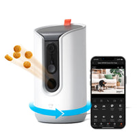 Geeni Pet Treat Dispenser, cámara frontal para vigilar a tu mascota en directo y con claridad.