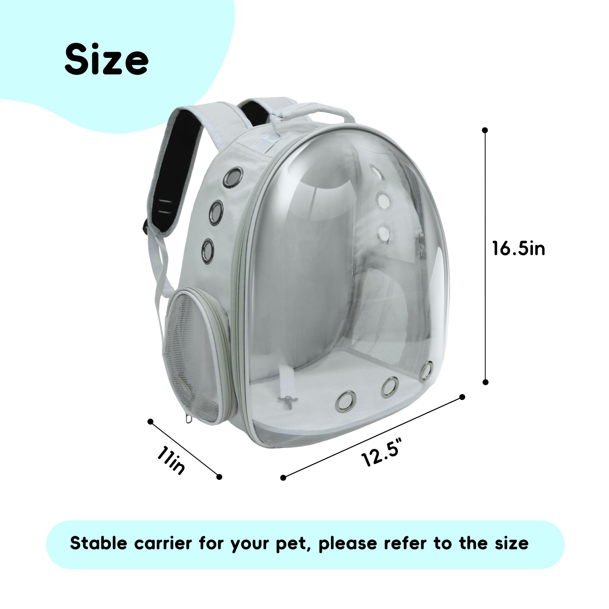 GeerDuo Cat Backpack: aprobación aerolínea para viajar bajo el asiento.
