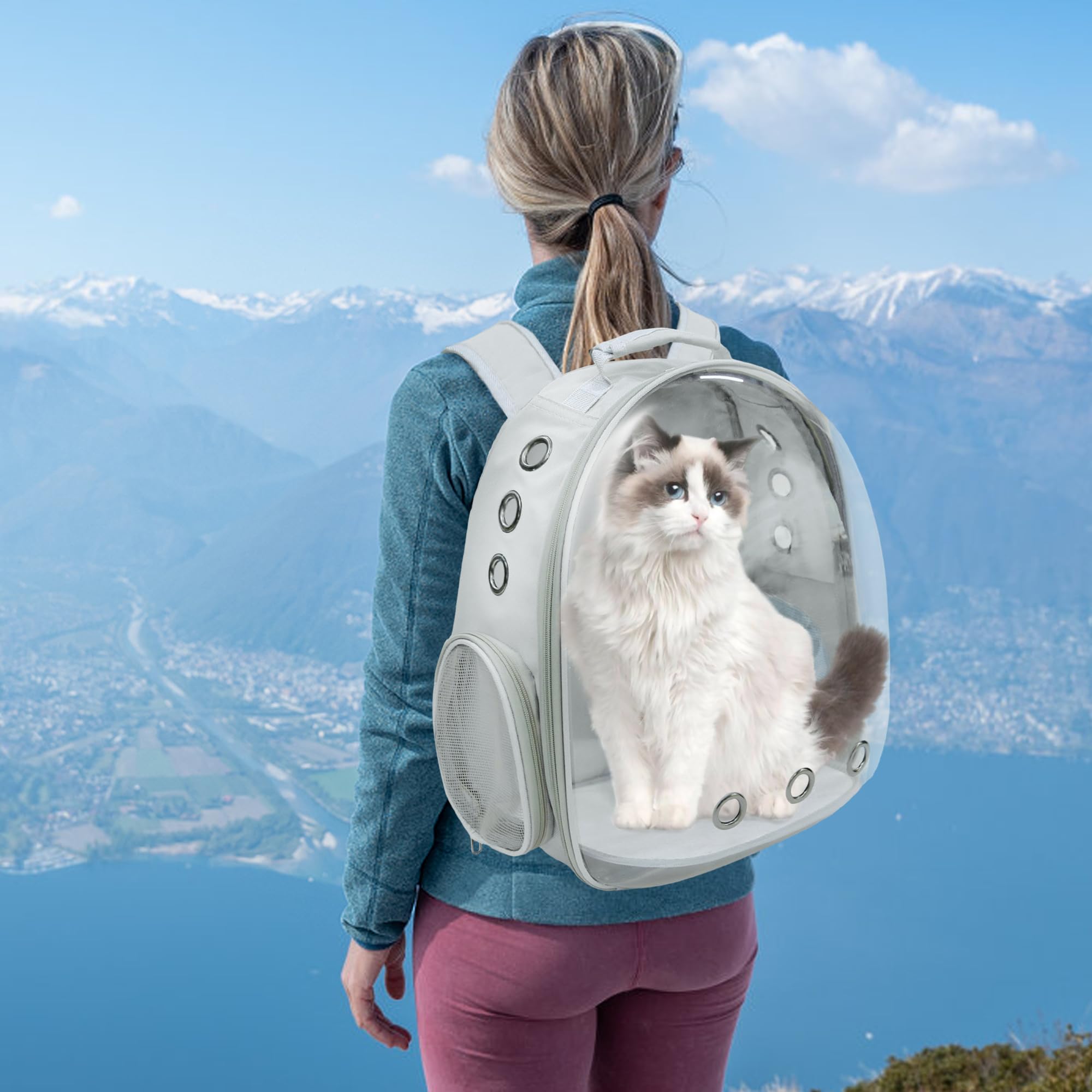 GeerDuo Cat Backpack: diseño ergonómico para llevar sin esfuerzo.