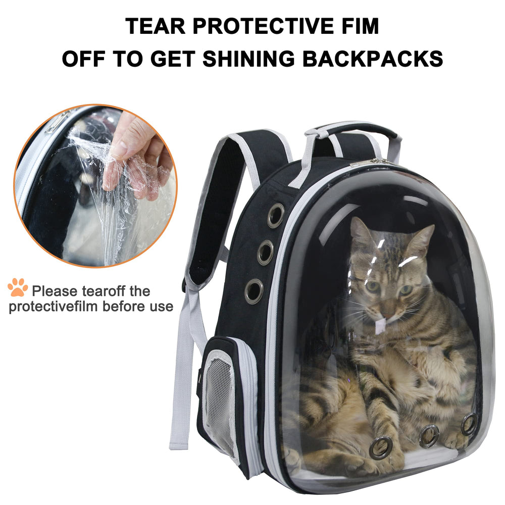 GeerDuo mochila-gato ventana transparente para vigilar al compañero durante el viaje