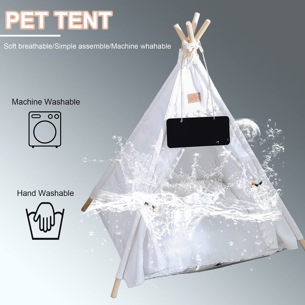 GeerDuo Pet Teepee: diseño exquisito y suave, complemento perfecto para la sala.