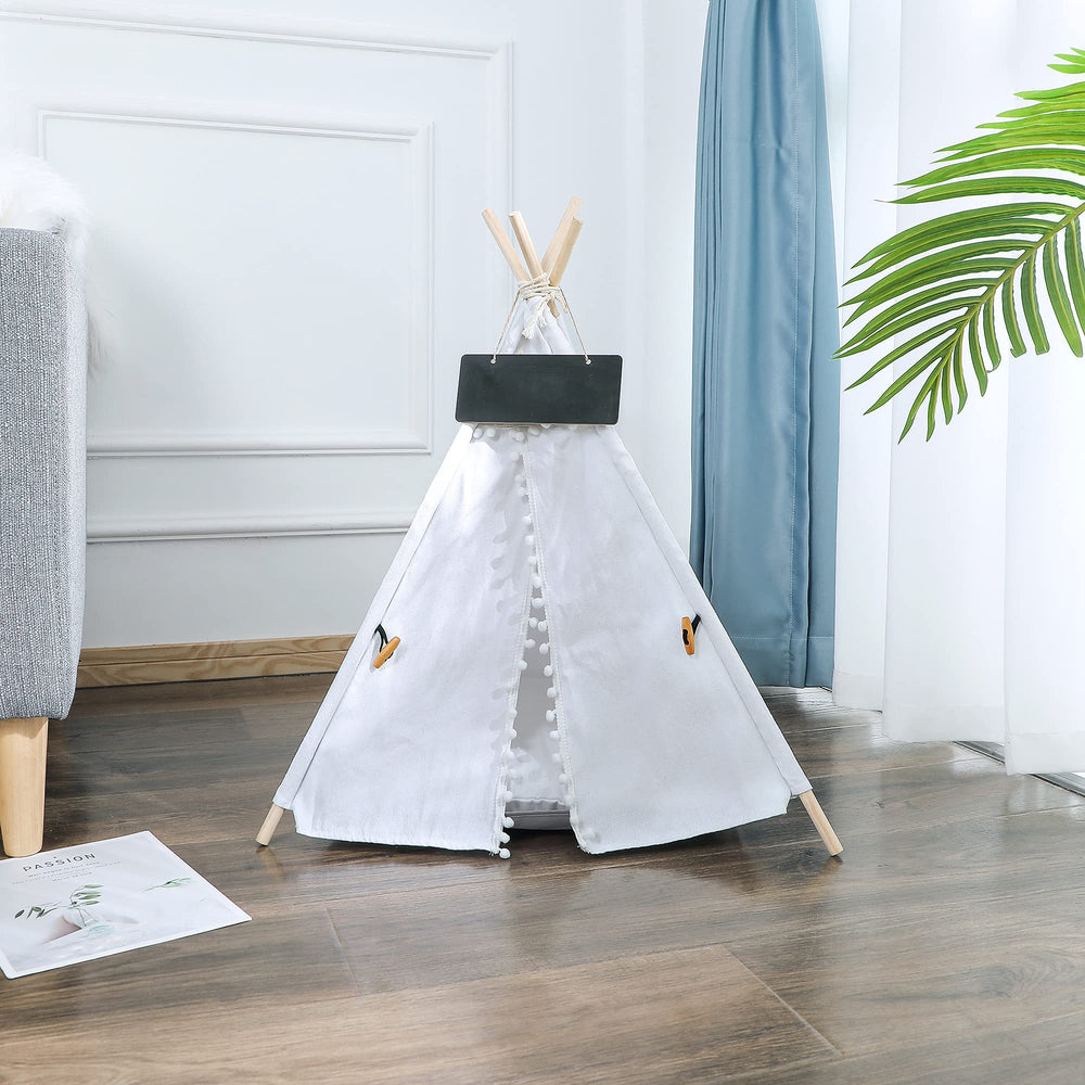 GeerDuo Pet Teepee: lavable a máquina, fácil limpieza tras usos.