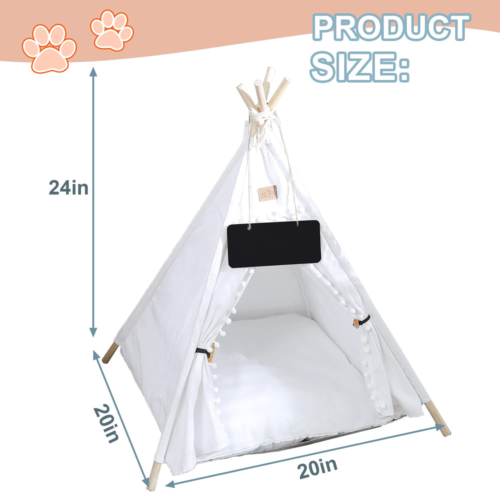 GeerDuo Pet Teepee: ligero y portátil, fácil de llevar a casa, parque o viaje.