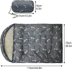 GeerDuo saco dormir para perro, talla L, espacioso para razas grandes.