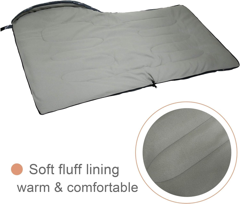 GeerDuo saco dormir para perro, uso multipropósito para camping y actividades al aire libre.