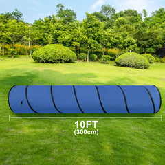 GeerDuo tunel azul de 24 pulgadas para entrenamiento en interiores y exteriores.