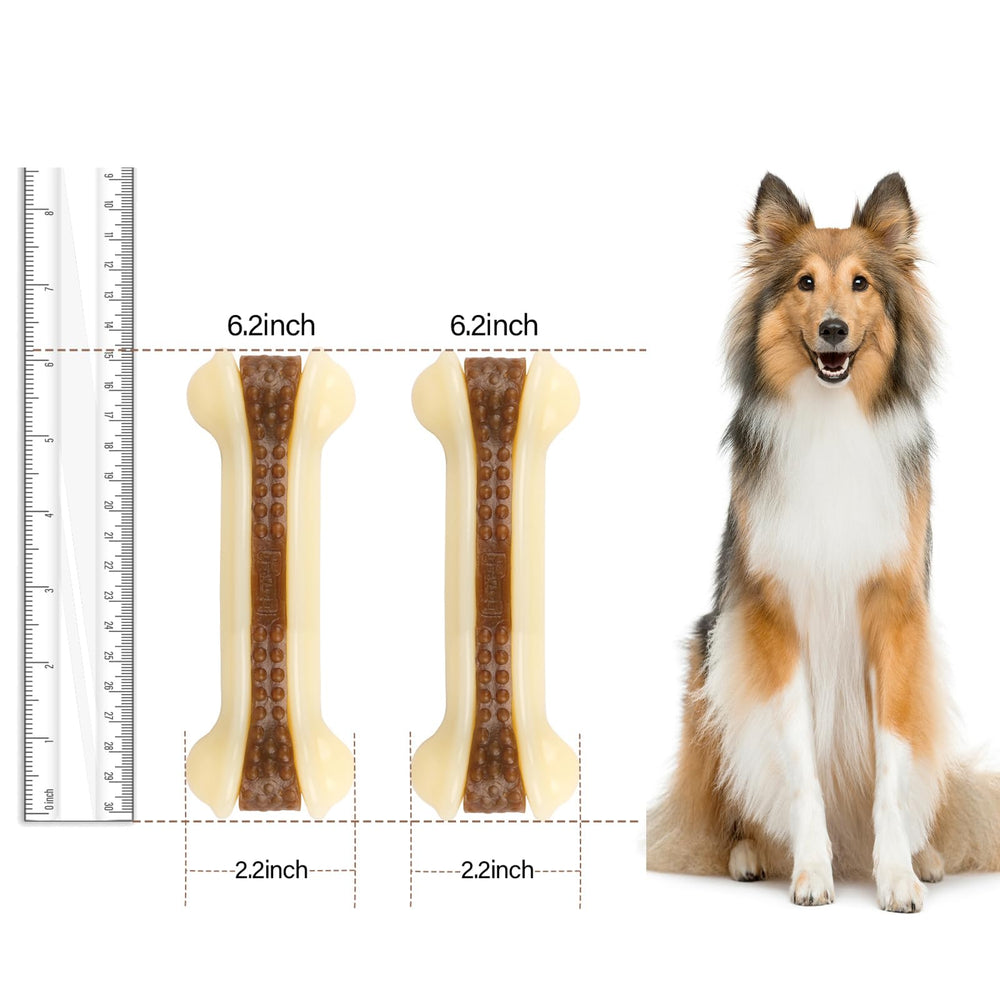 Geeyteek Juguete de nylon para perros de tamaño grande, resistente