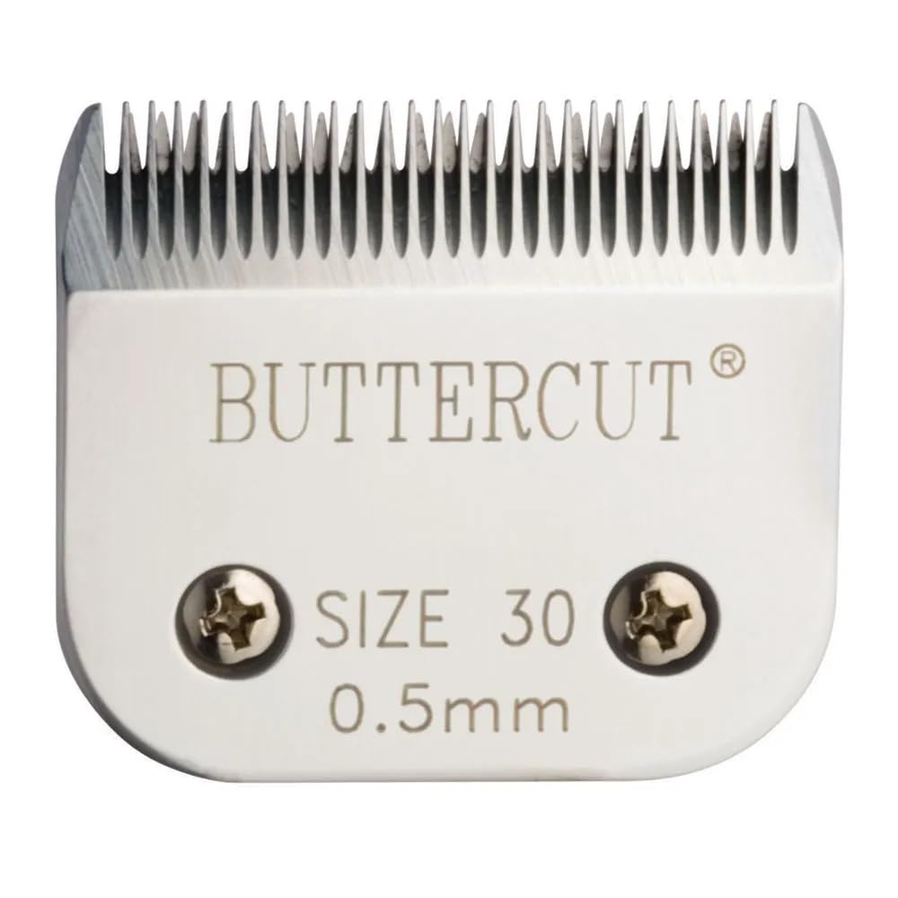 Geib Buttercut hoja afilada para cortes precisos en grooming canino.