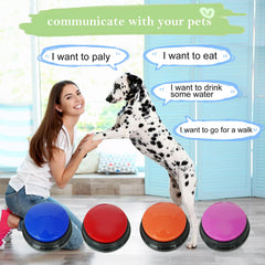 Botones Gelabur de grabación de voz para perro, perfecto para entrenamiento en casa.