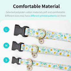 Gelwoo collar Margarita cian ajuste, cómodo para perros de cualquier tamaño