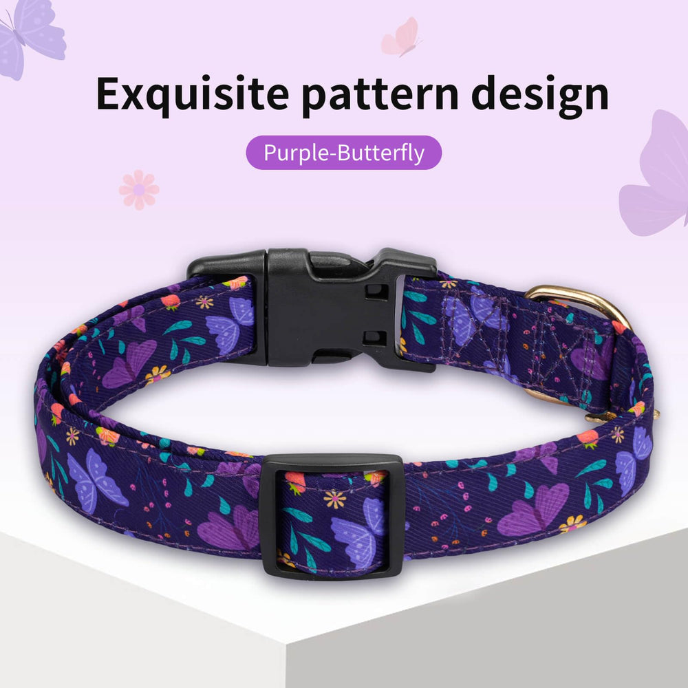Collar Gelwoo con diseño floral brillante para perros con estilo
