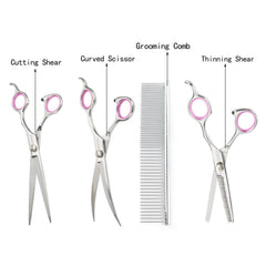 Tijeras GEMEK curvas para borde y acentos, peinado uniforme.