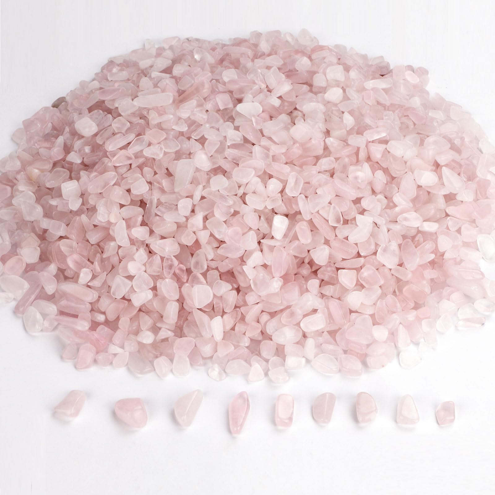 Gemshan botellas de deseos cuarzo rosa, ideal para proyectos DIY.