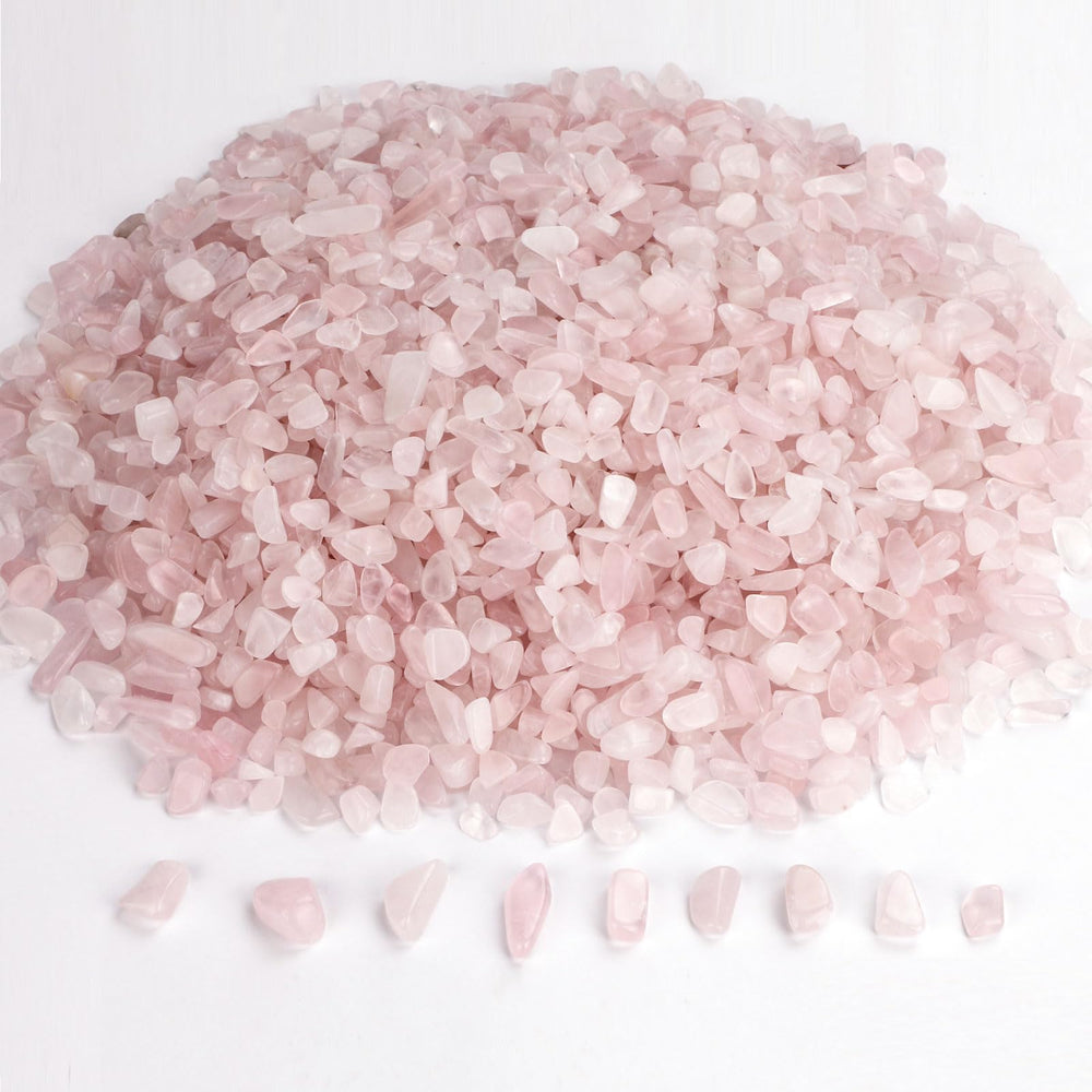 Gemshan botellas de deseos cuarzo rosa, ideal para proyectos DIY.