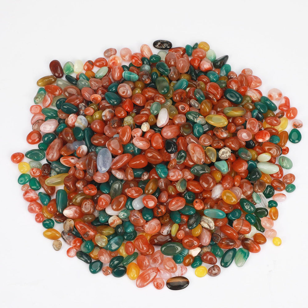 Gemshan piezas de agata para joyería artesanal con brillo natural