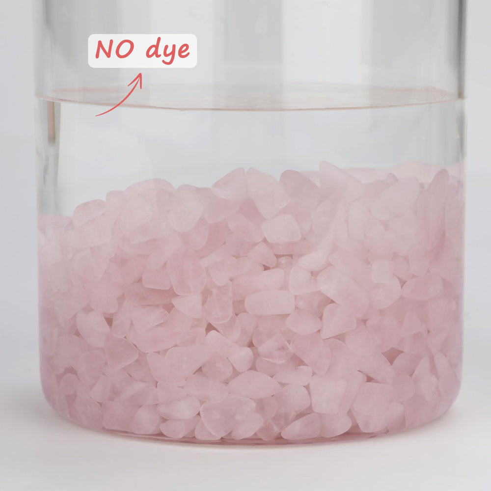 Gemshan pedacitos cuarzo rosa para acuario, realzan paisaje acuático.