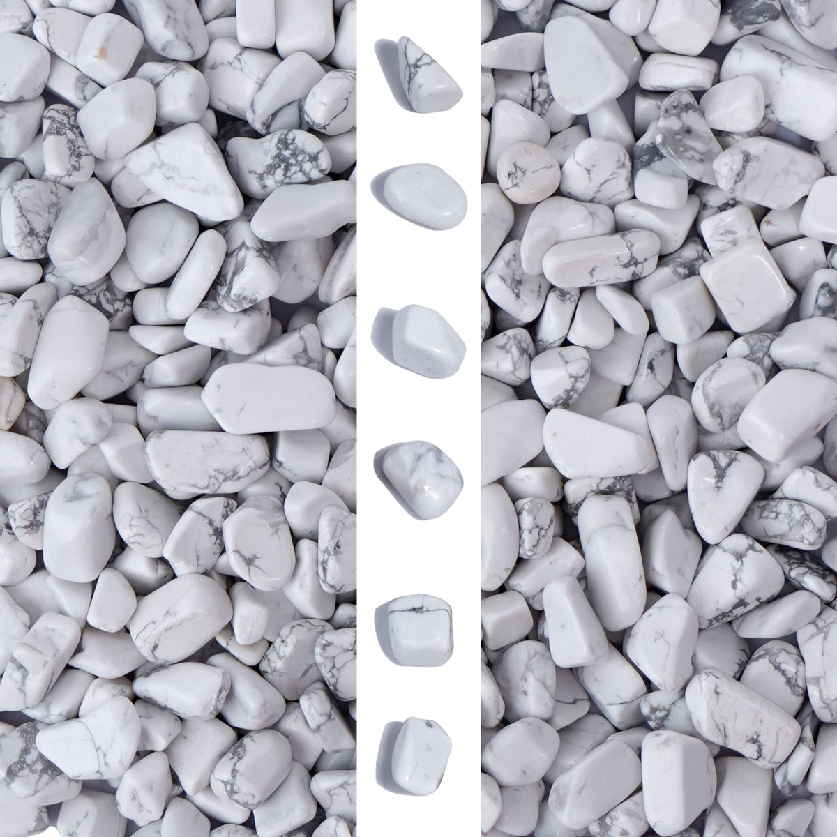 gemshan piedras blancas 7-9mm para acuario y plantas, decoran con tono natural