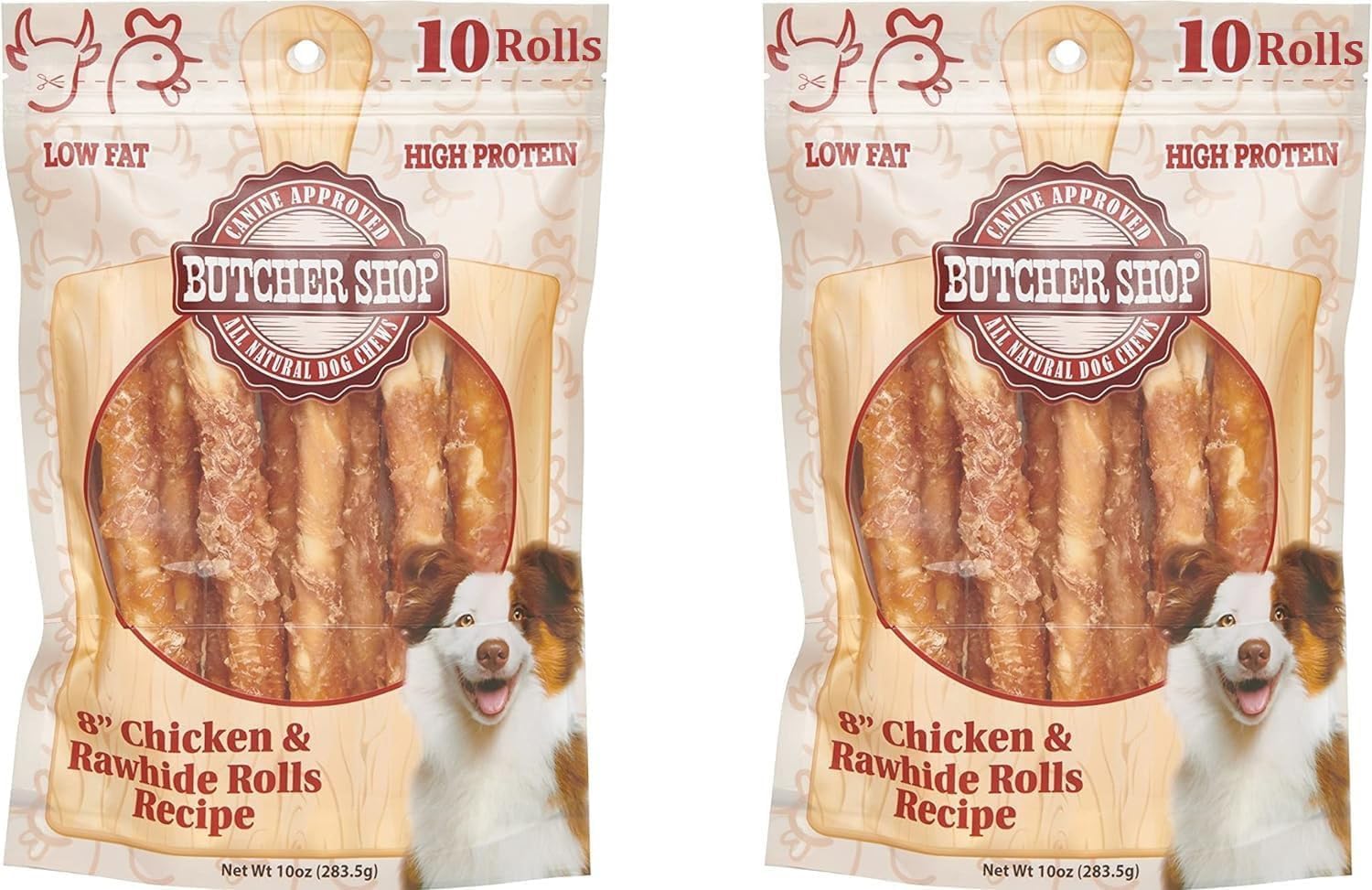 Generic: Premio de entrenamiento para perro con tiras de cuero crudo de pollo