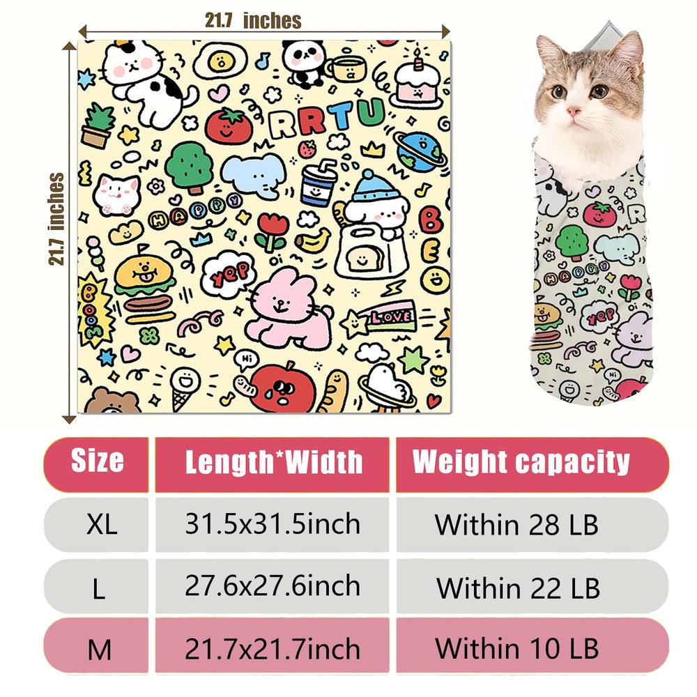 Generic Envoltura para gatos: antiarañazos y contención durante el cuidado.