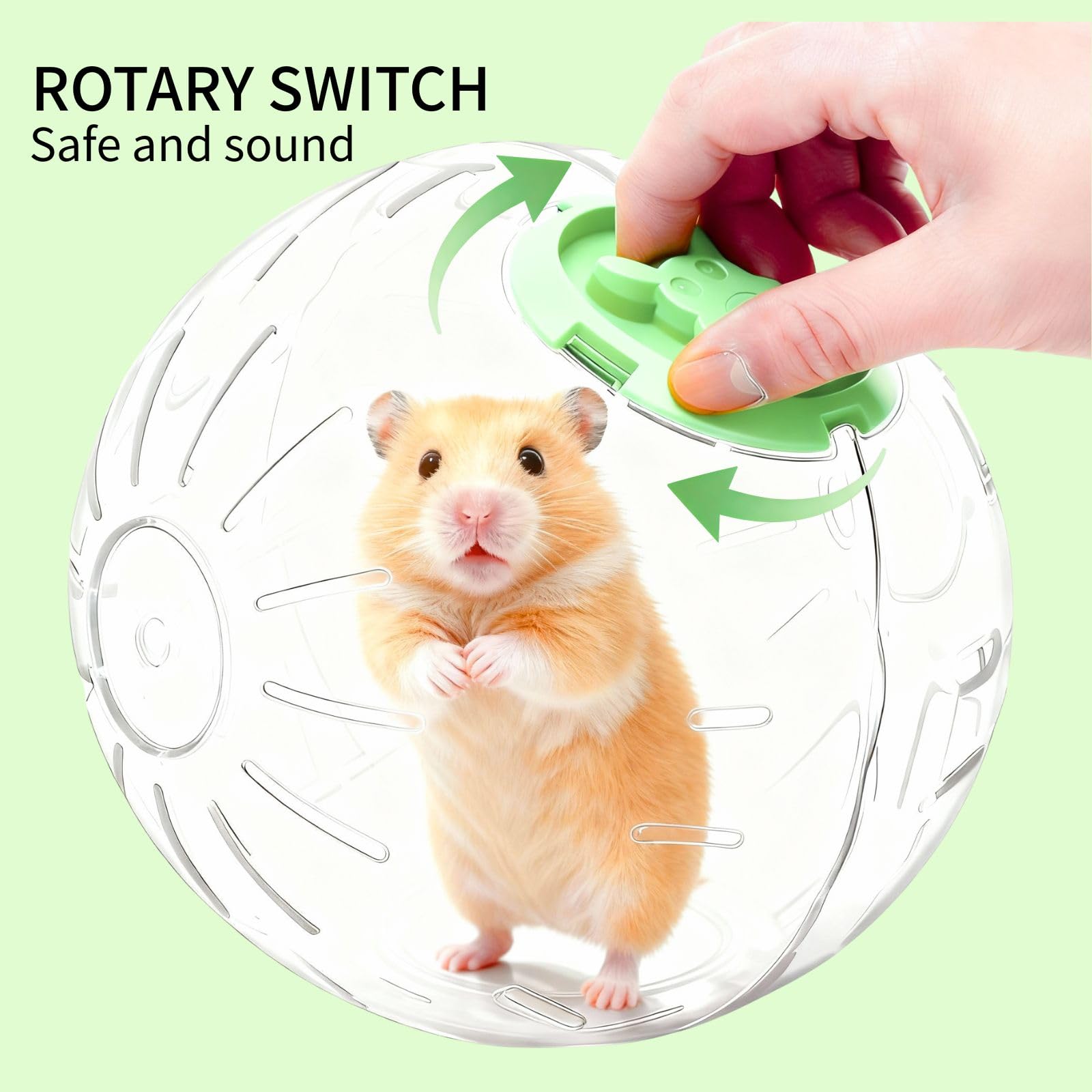 Generic bola hamster ventilación perforada para mejor circulación de aire.