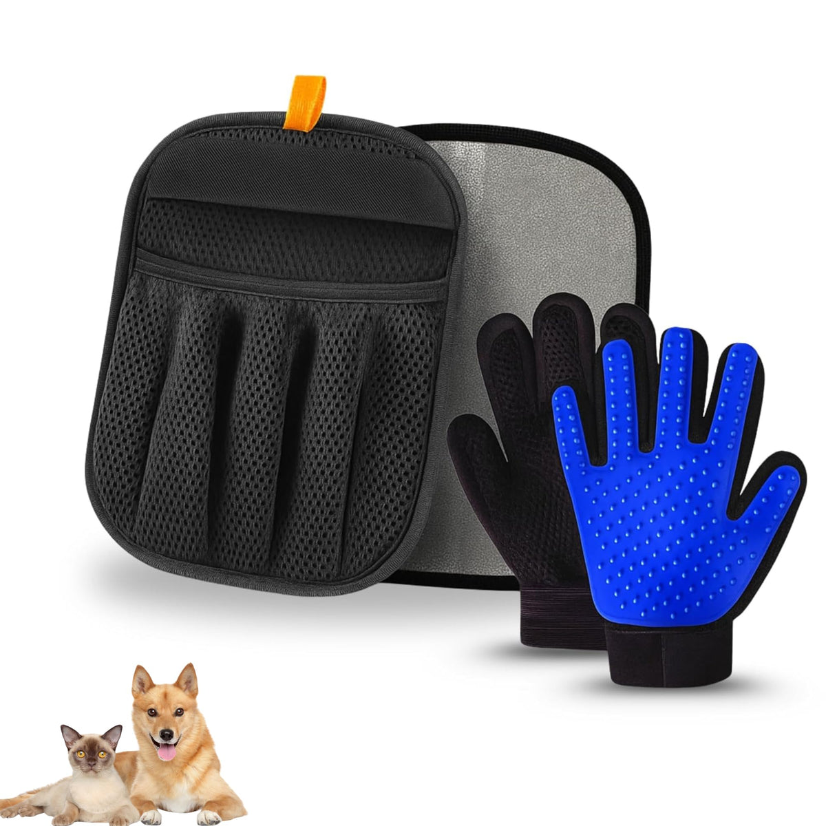 Guante Generic para mascotas con cepillado suave elimina pelo suelto y manto brillante