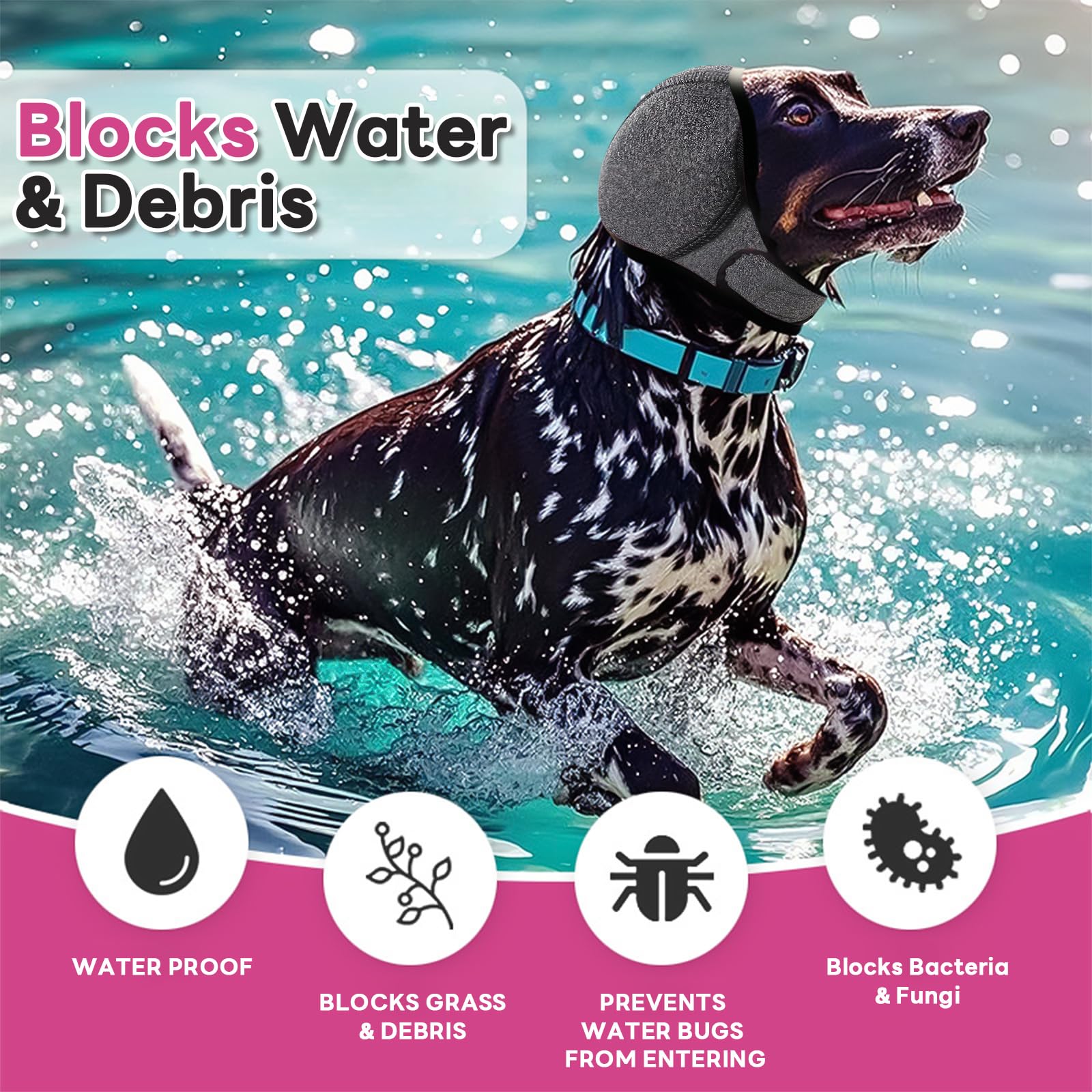 Generic orejeras para perros en varios colores para combinar con su estilo.
