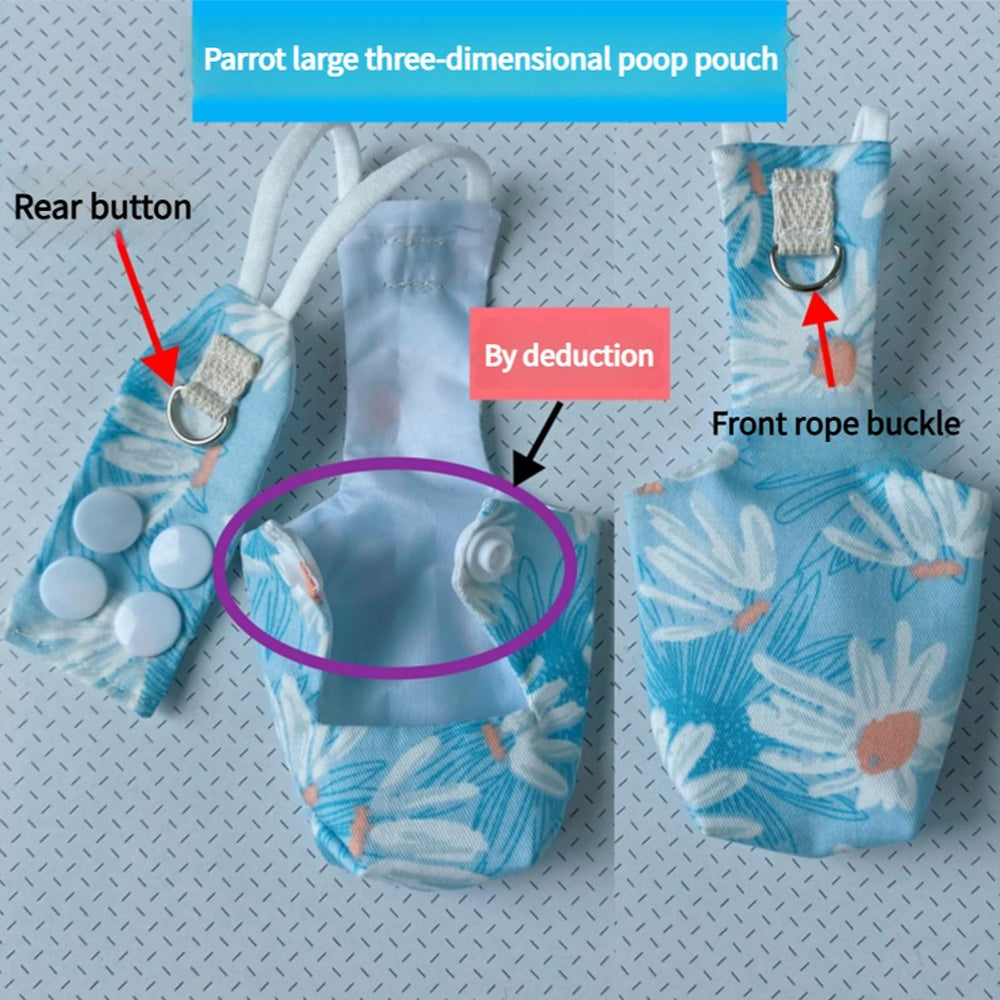 Generic pañal loro arnés ajustable, ajuste cómodo y seguro.