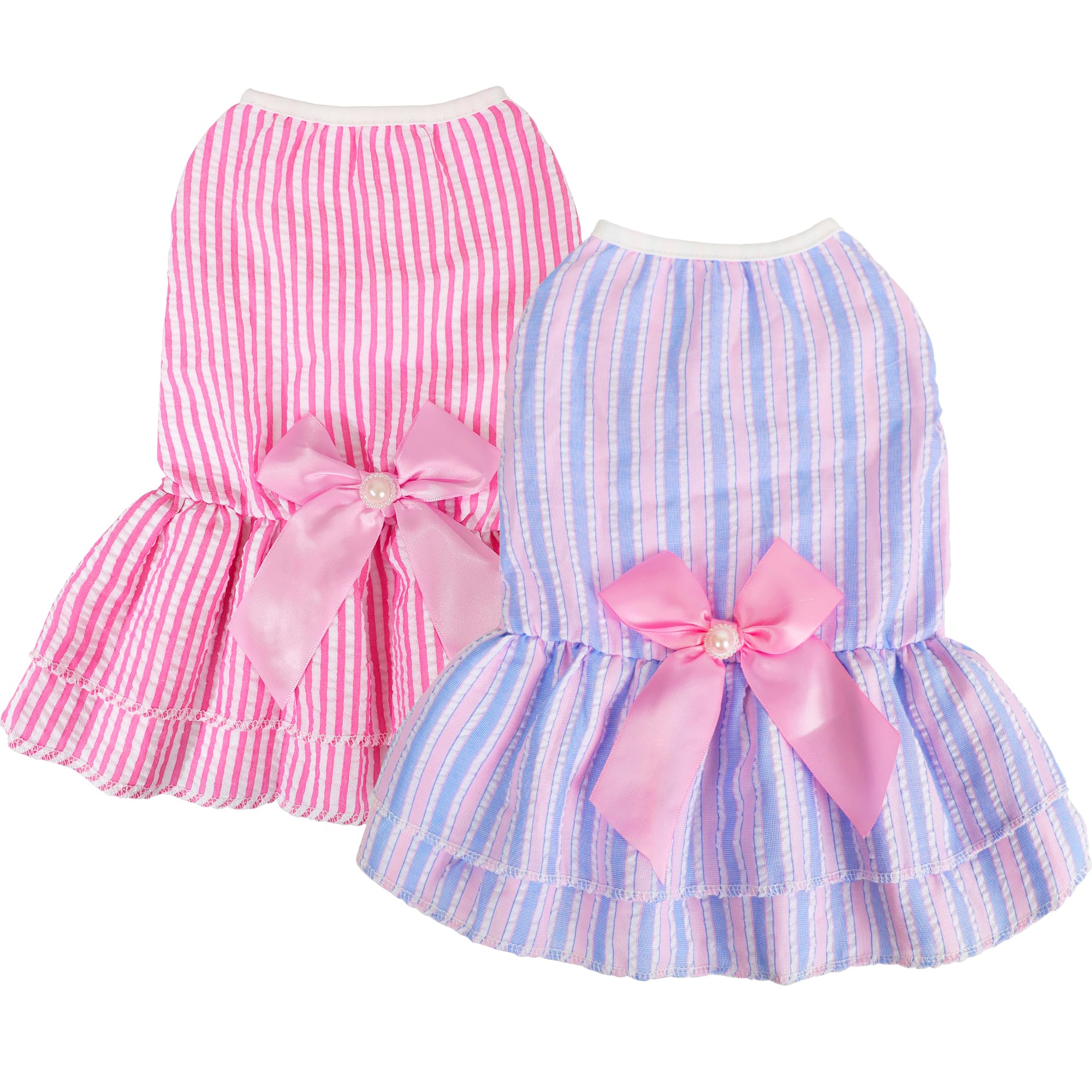 Generic vestidos para perro pequeño princesa rosa-púrpura, ideal para salidas.
