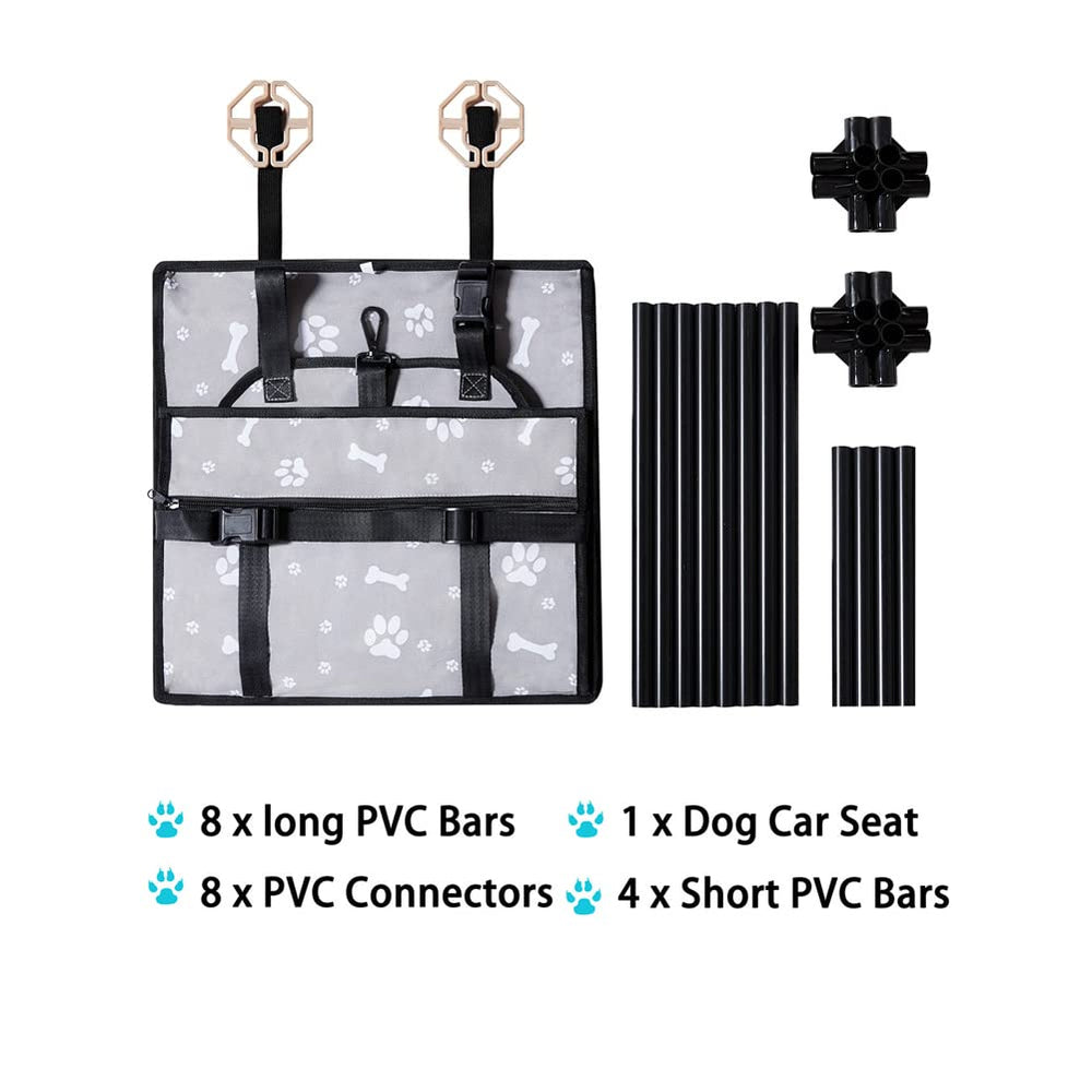 GENORTH Asiento para perros, dimensiones 18.9 x 15 x 10.6 pulgadas, ajuste cómodo.