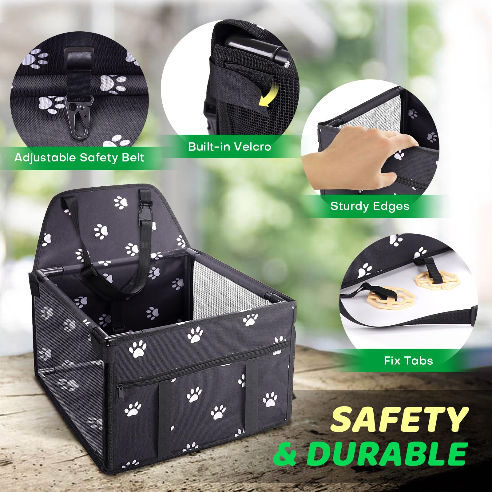 GENORTH bolsillo de almacenamiento, guarda accesorios y snacks para el viaje.