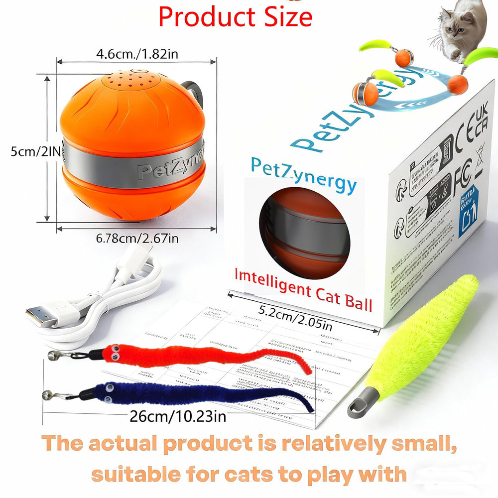 Geojec bola-juguete-interactiva-gatos-caza-imita: imita presas para promover actividad física.