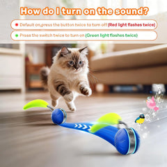 Geojec modos de juego con luces y sonidos para gatos activos