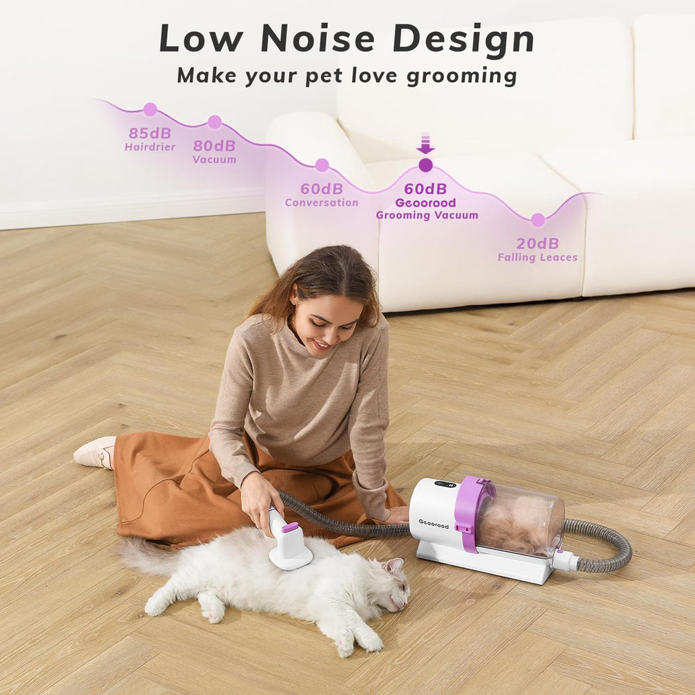 Geoorood diseño de bajo ruido para sesiones de grooming tranquilas