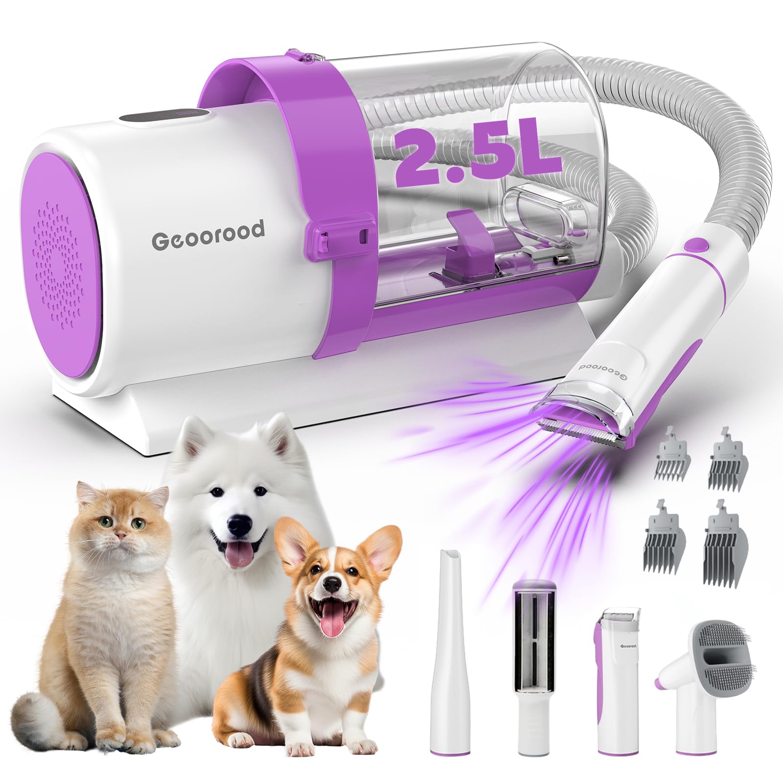 Geoorood kit-peluquería-perro-4-en-1 para arreglo estético en casa