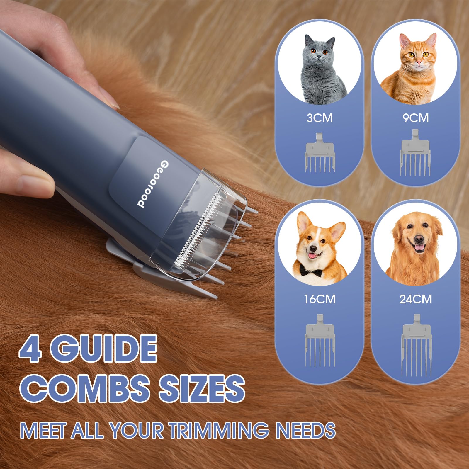 Geoorood motor de soplado y succión integrados para grooming