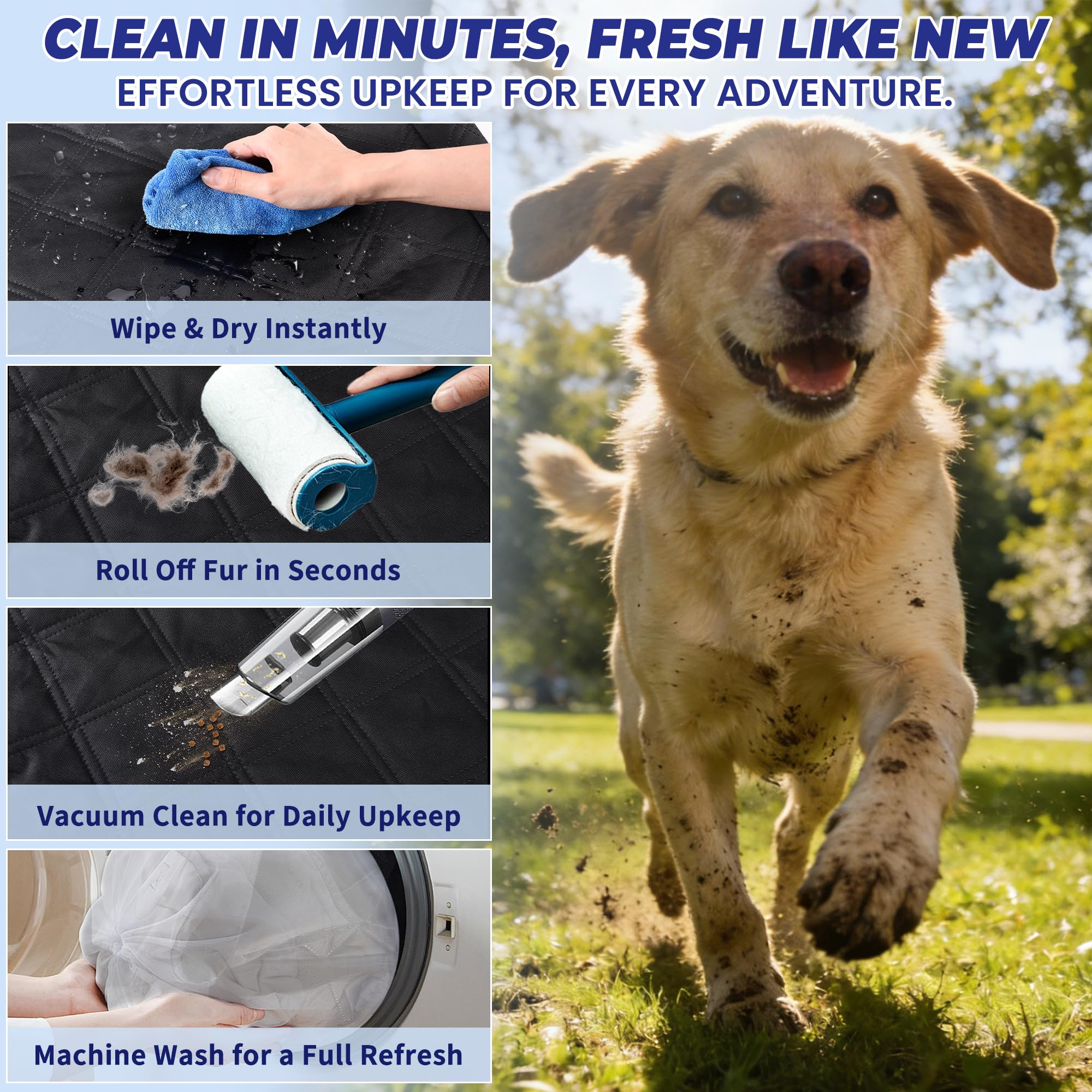 Geotick extensor de suelo duro ofrece más espacio para perros grandes.