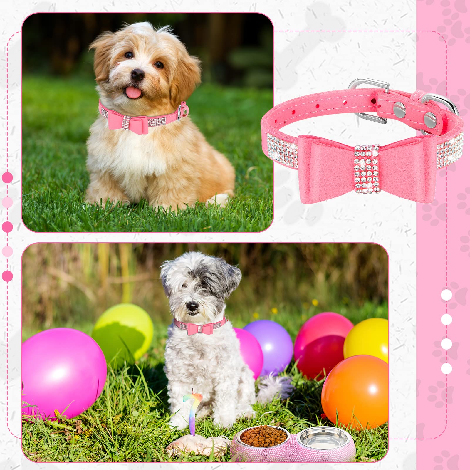 Collar Gerrii ajustable 26-32 cm, adecuado para perros pequeños y gatos.