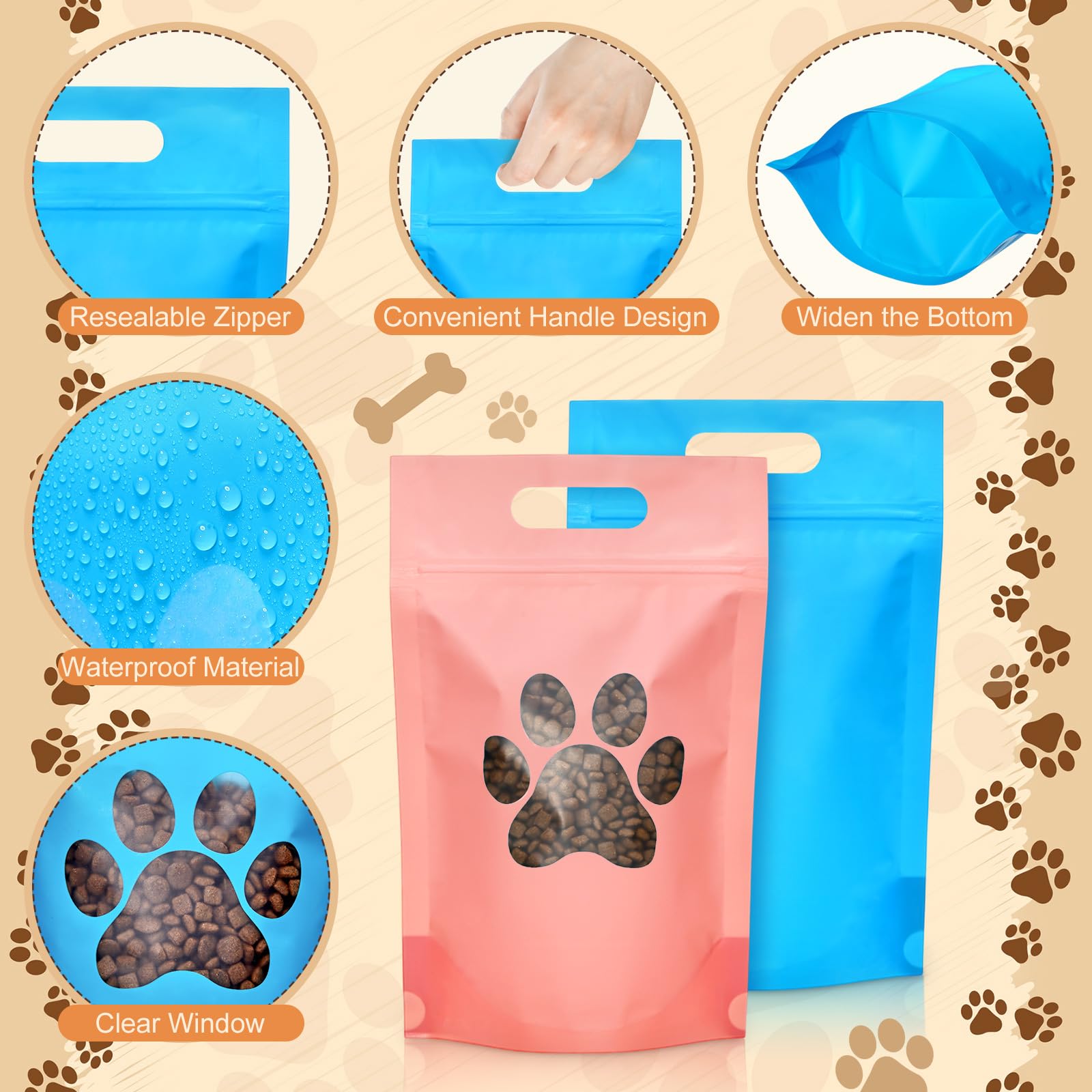 Bolsas Gersoniel con base plegable para un puesto estable durante fiestas.