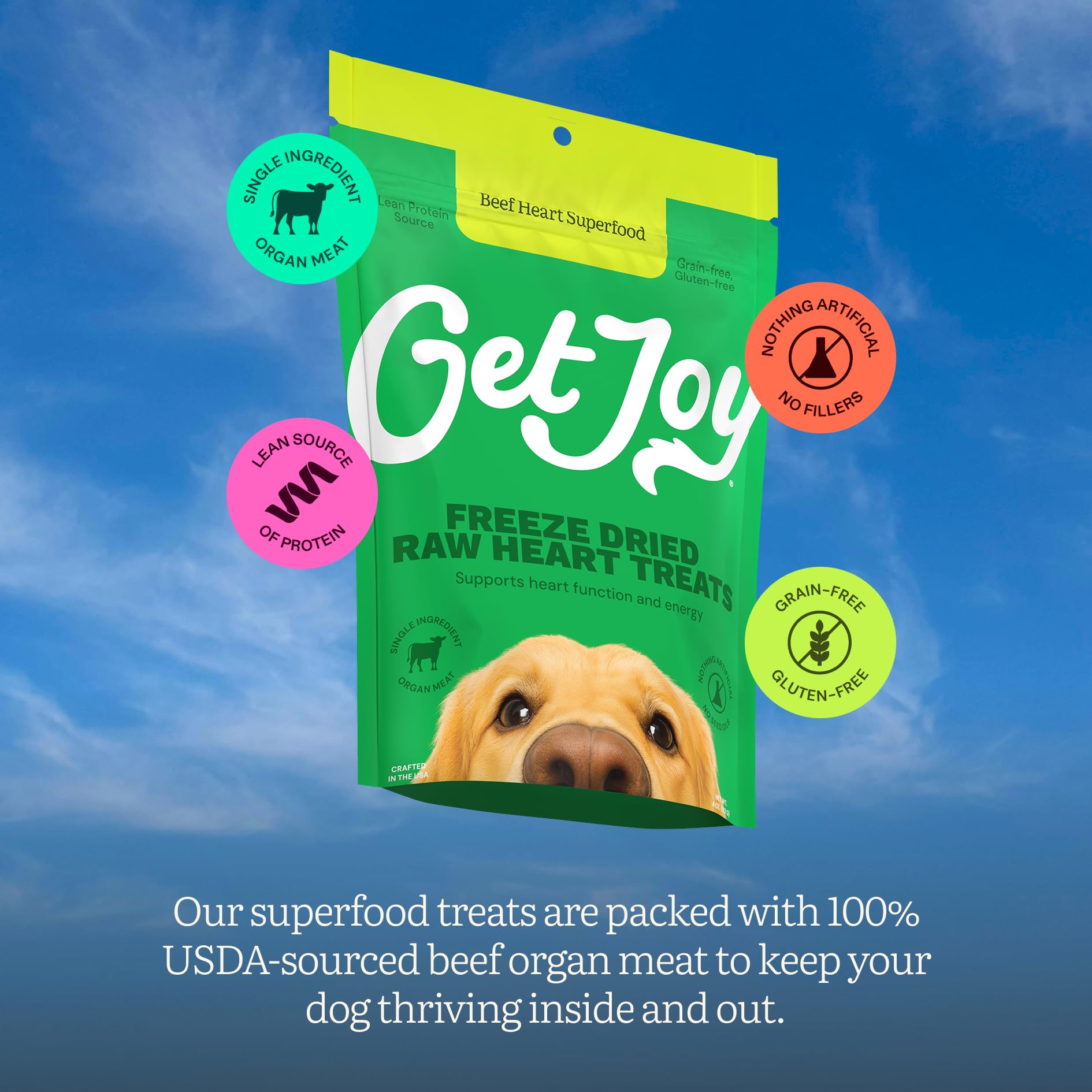 Get Joy hecho en EE. UU., con controles de calidad.