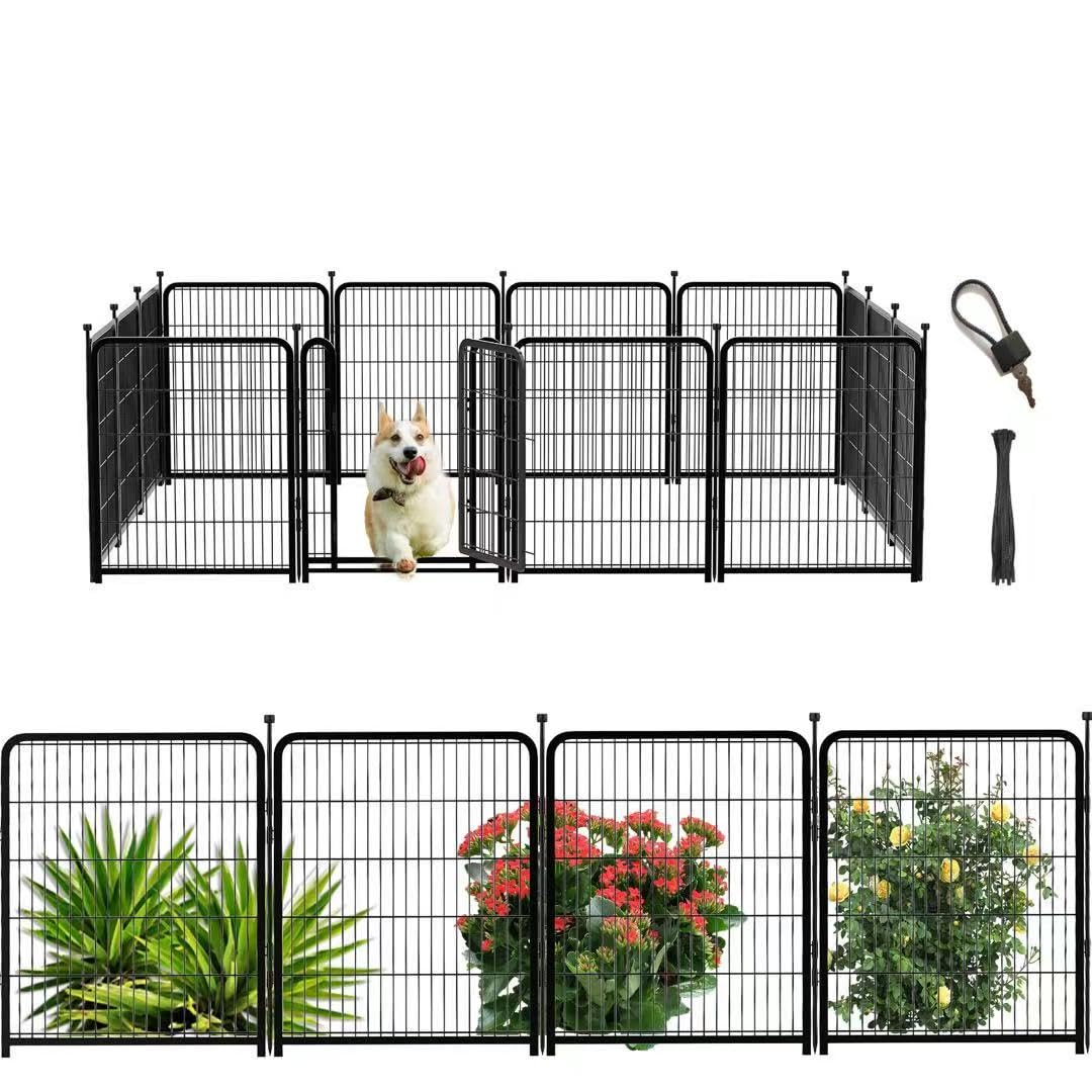 Getlay Playpen para perros de 48 pulgadas, ideal para exterior seguro.