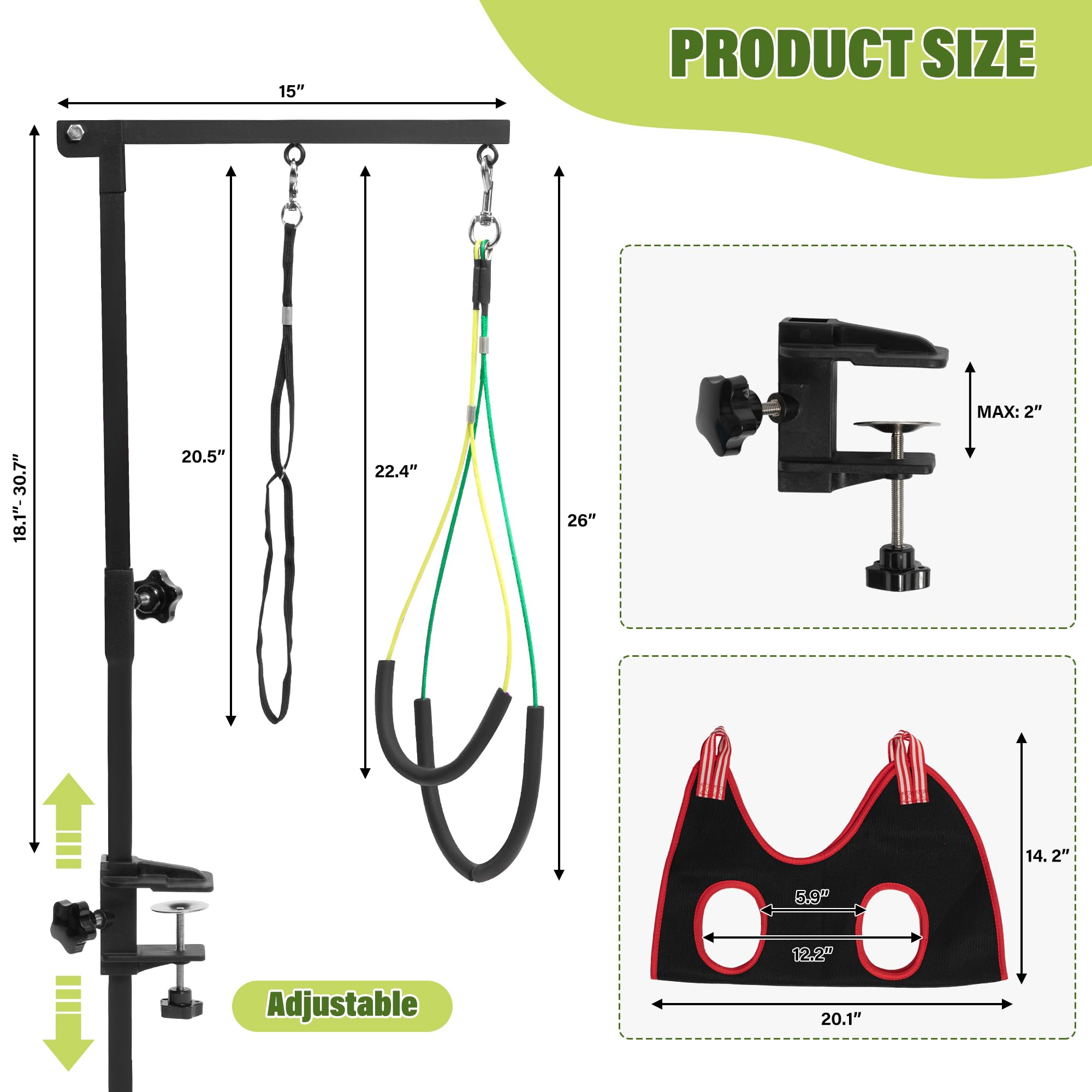 getlstub pinza de mesa para acicalamiento, instalación rápida y estable