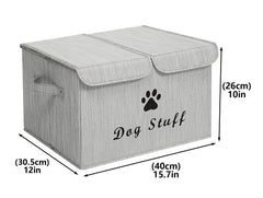 Geyecete caja doble cara con frente impreso, ideal para ropa y juguetes.