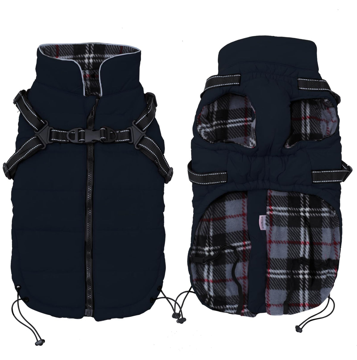 Geyecete capa de invierno para perro, azul marino XS, ideal para paseos nocturnos.