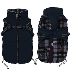 Geyecete capa de invierno para perro, azul marino XS, ideal para paseos nocturnos.