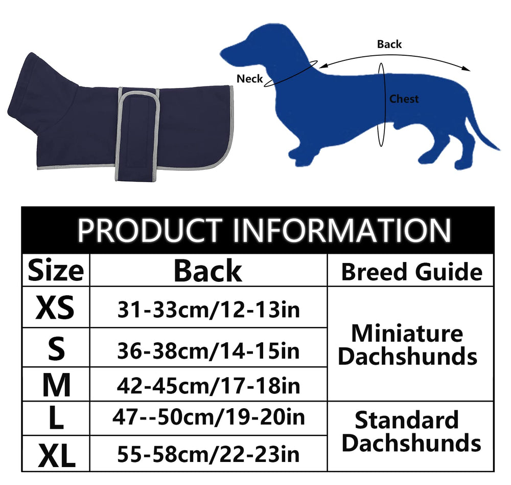 Cuello alto con solapa, protección adicional para Dachshund