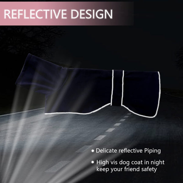Geyecete Galgo: cuello alto plegable para protección adicional.