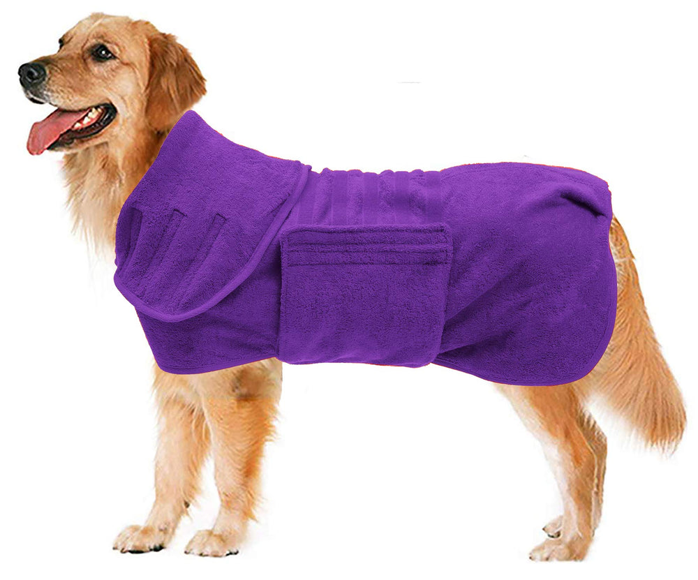 Geyecete bata secado rápido para perros con microfibra absorbente.