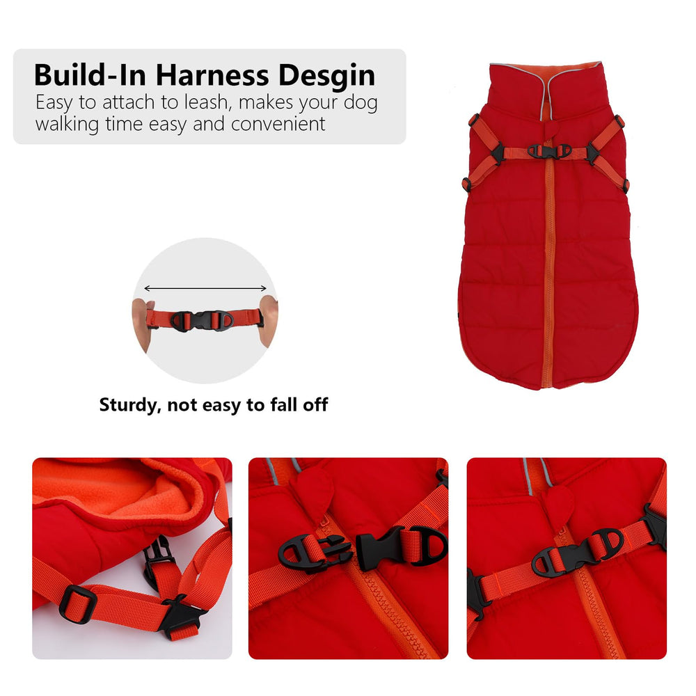Geyecete chaqueta exterior para perro, resistente al viento y a la intemperie.