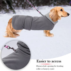 Geyecete sudadera con cuello alto plegable para mantener al perro abrigado